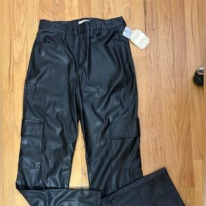 Altar'd State Black Faux Leather Pants